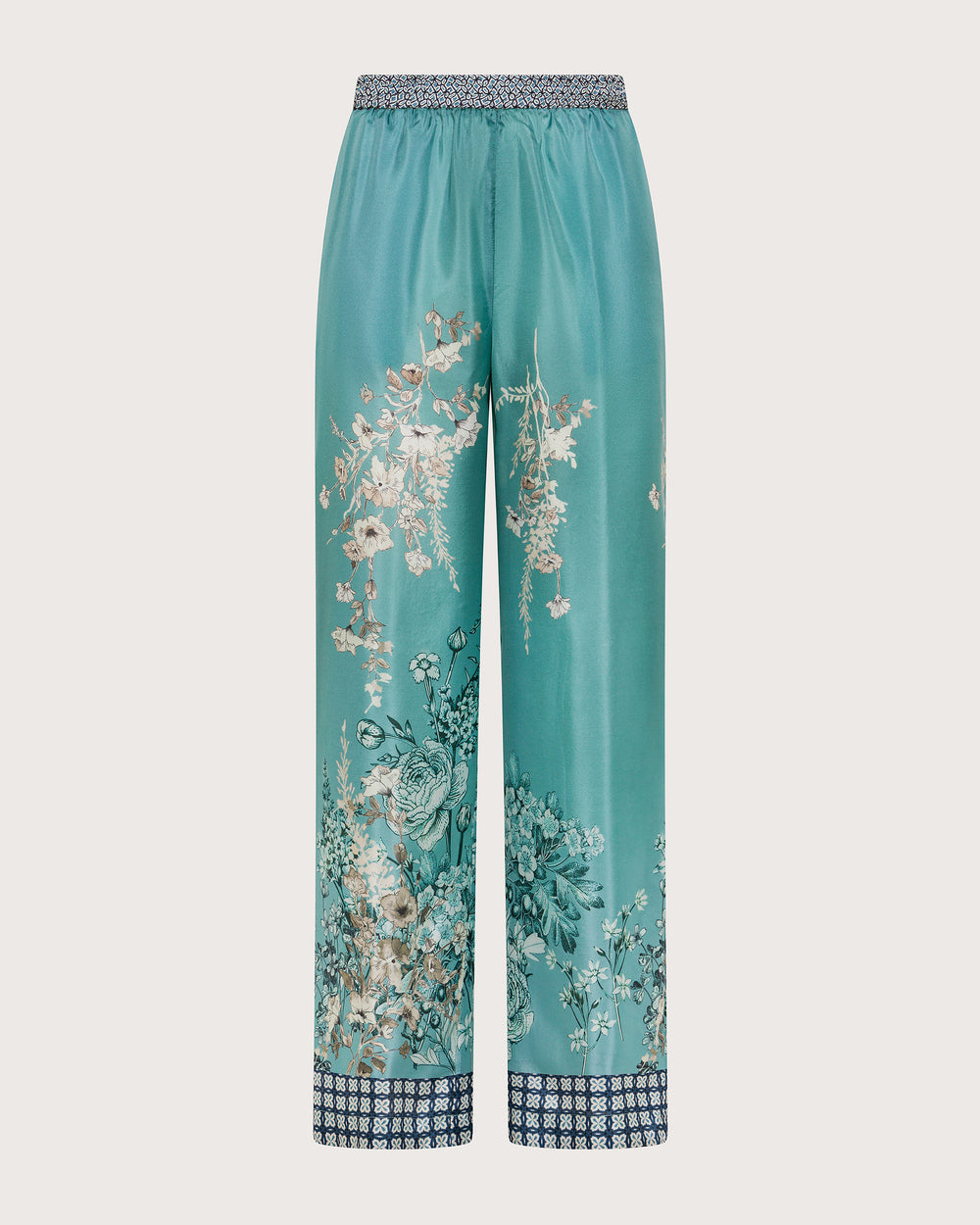 PANTALONE_TELA SETA STAMPA FLOREALE PIAZZATO EFF. FOULARD