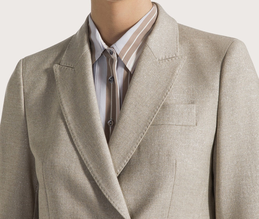 Giacca Seventy doppiopetto flanella lurex